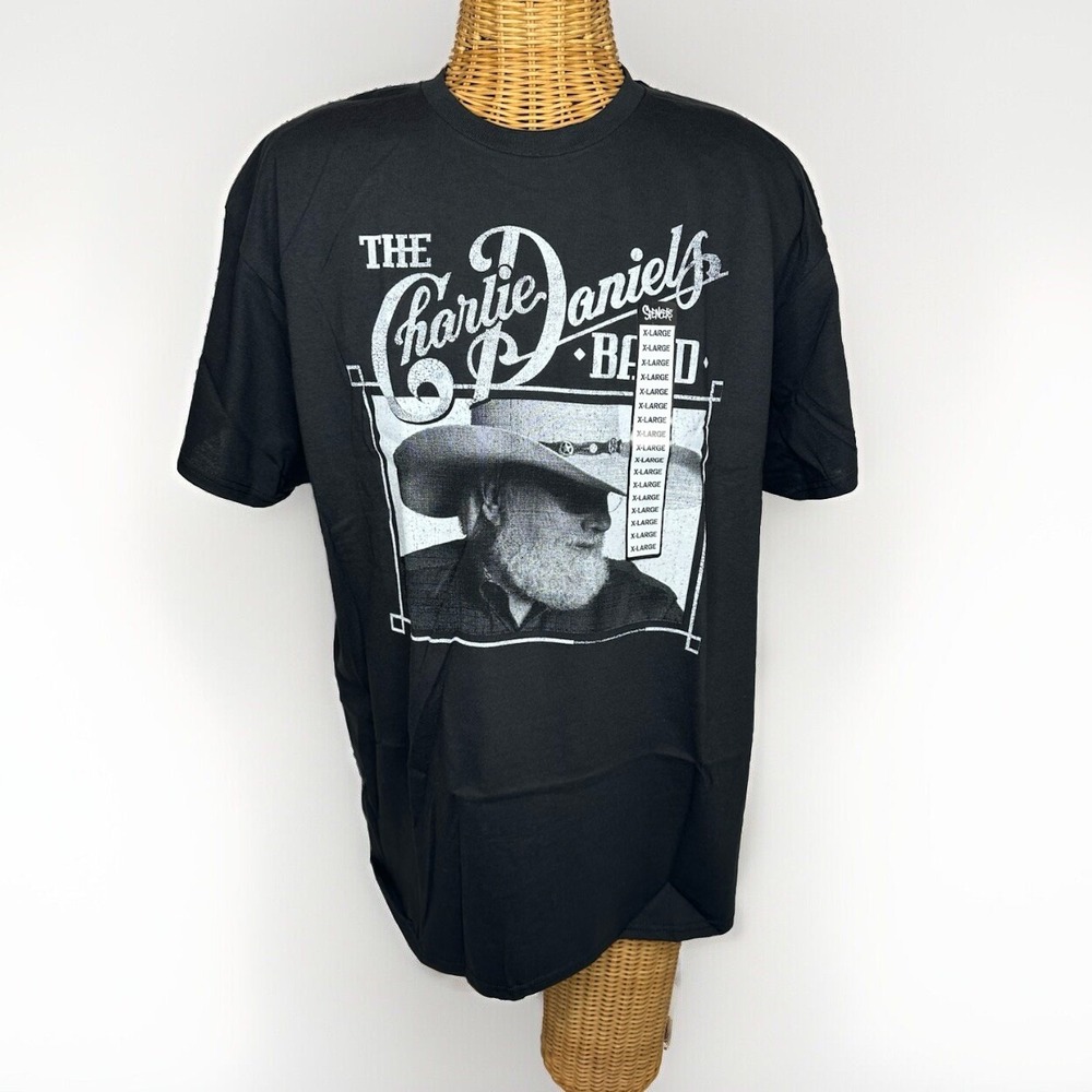 The Charlie Daniels Band Graphic T-Shirt, Color: Black, Size XL, New